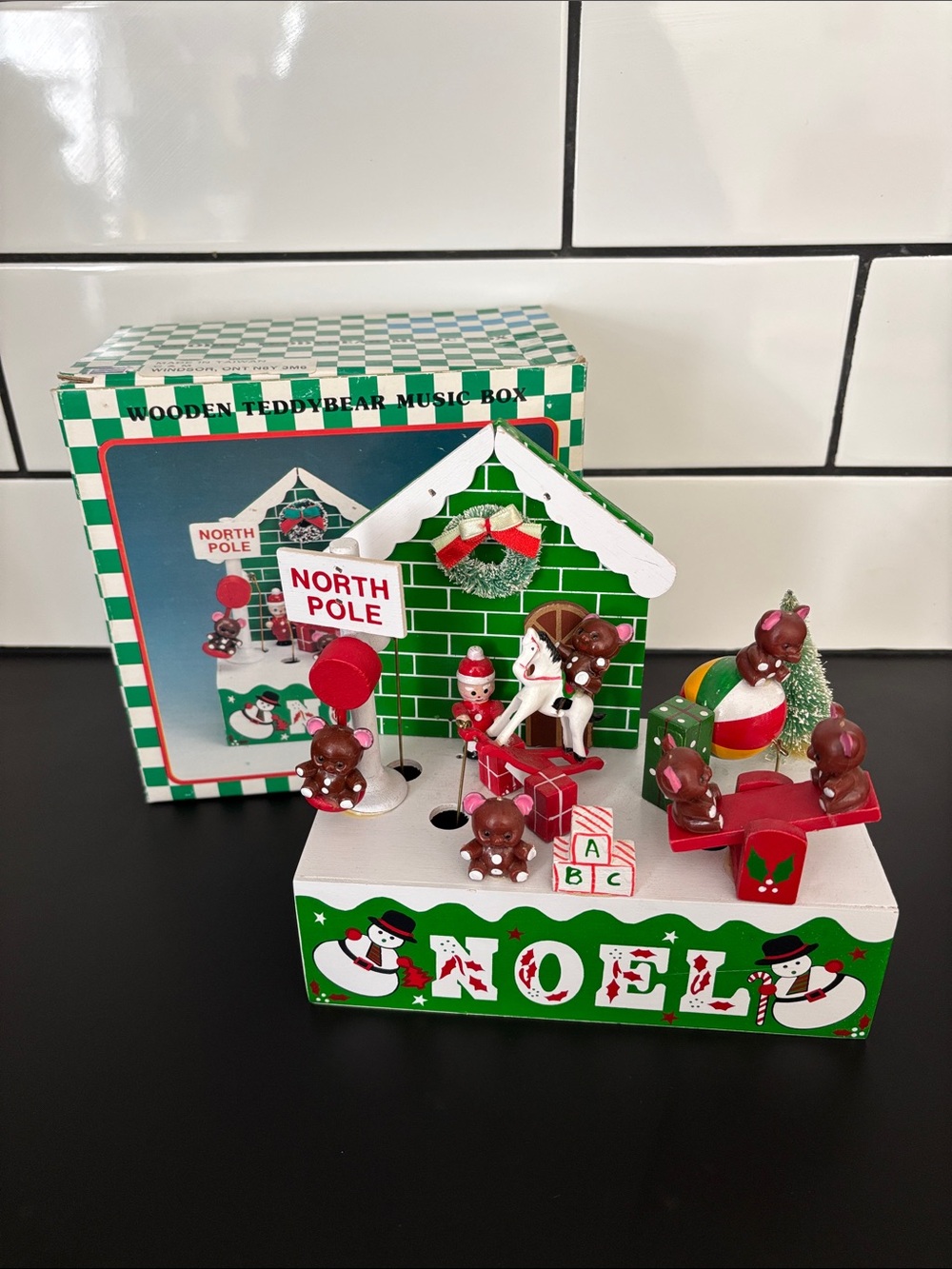 Vintage 90’s Animated Christmas Toy Land Music Box
